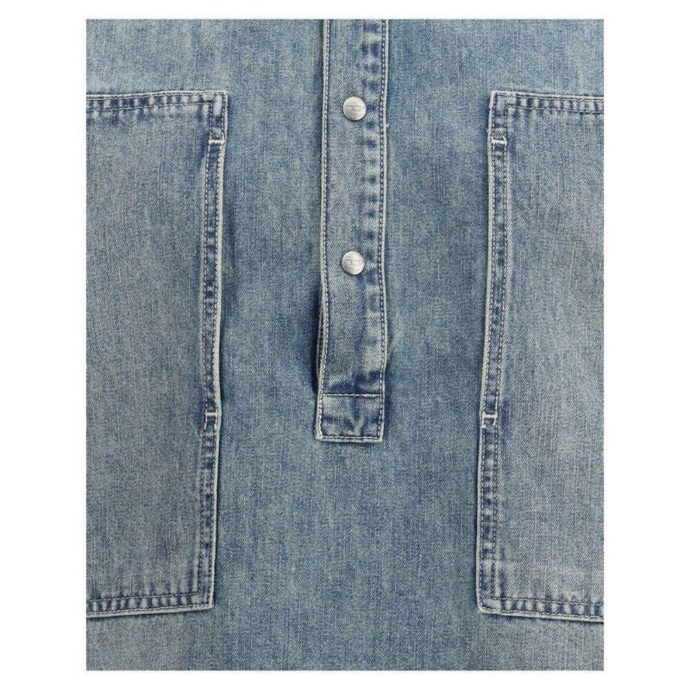 Diesel Classic Denim Shirt Women Blue Shirts - Picture 3 of 3